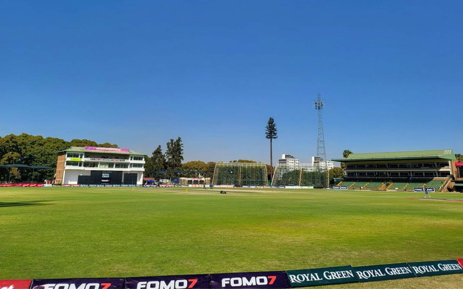 Harare Sports Club Pitch Report For IND vs ZIM 3rd T20I